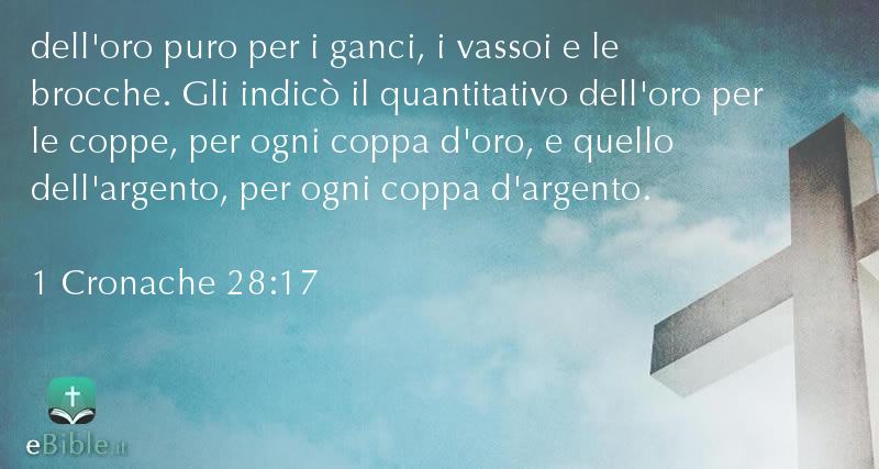 Bibbia 1 Cronache capitolo 28 versetto 17