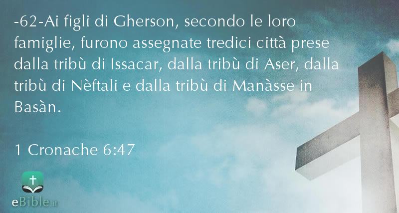 Bibbia 1 Cronache capitolo 6 versetto 47