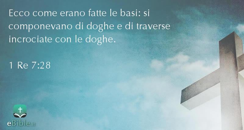 Bibbia 1 Re capitolo 7 versetto 28