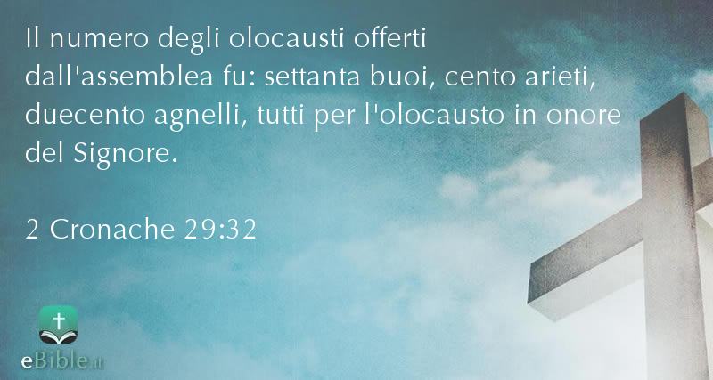 Bibbia 2 Cronache capitolo 29 versetto 32