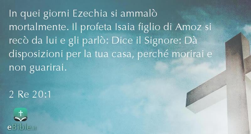Bibbia 2 Re capitolo 20 versetto 1