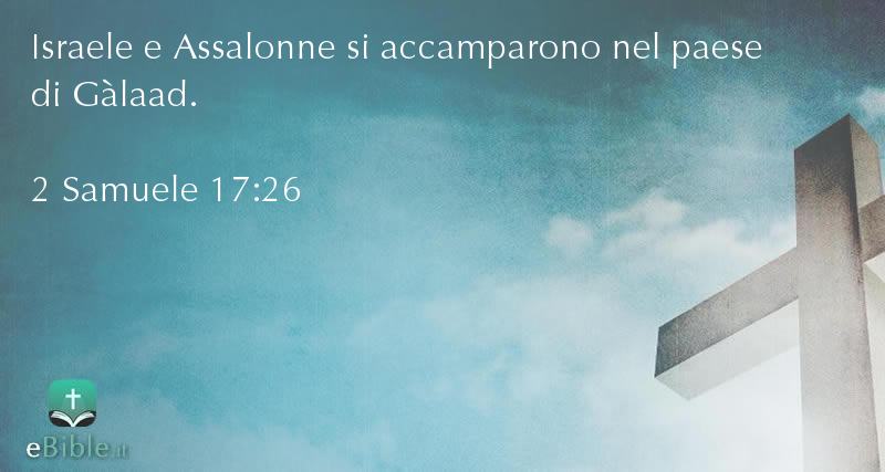 Bibbia 2 Samuele capitolo 17 versetto 26