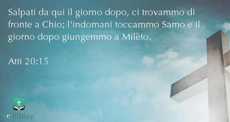 Bibbia Atti capitolo 20 versetto 15