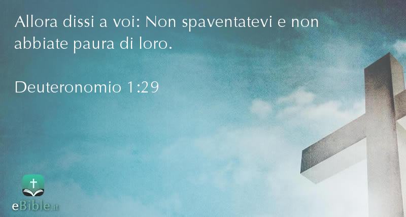 Bibbia Deuteronomio capitolo 1 versetto 29