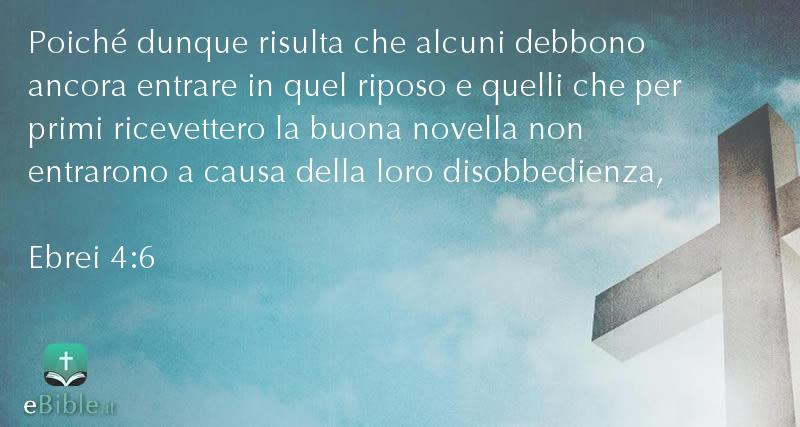 Bibbia Ebrei capitolo 4 versetto 6