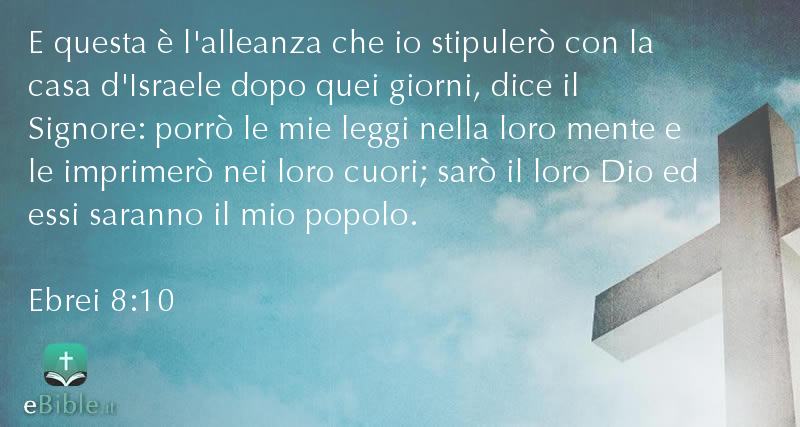 Bibbia Ebrei capitolo 8 versetto 10