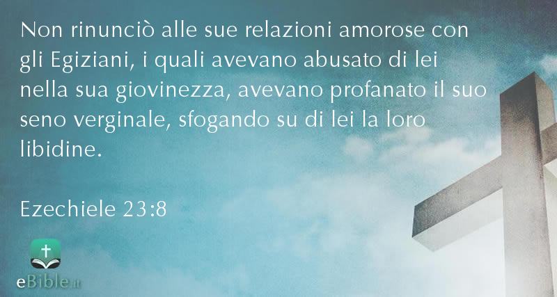 Bibbia Ezechiele capitolo 23 versetto 8