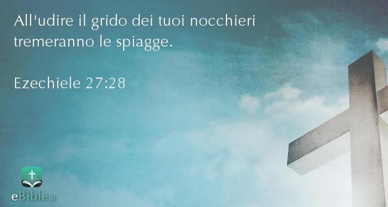 Bibbia Ezechiele capitolo 27 versetto 28