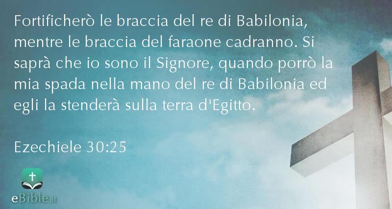 Bibbia Ezechiele capitolo 30 versetto 25