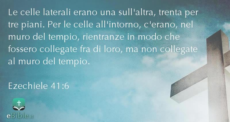 Bibbia Ezechiele capitolo 41 versetto 6