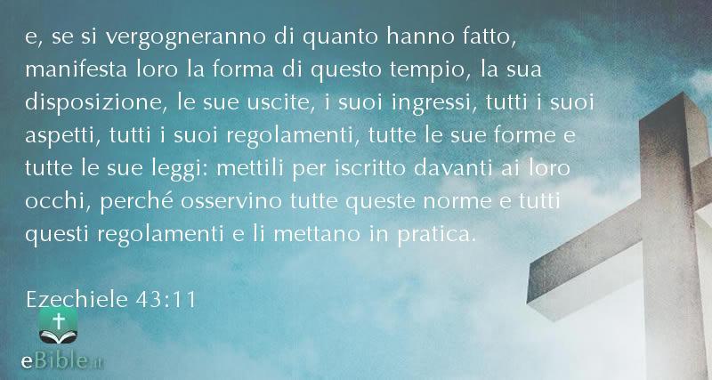 Bibbia Ezechiele capitolo 43 versetto 11