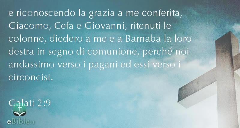Bibbia Galati capitolo 2 versetto 9