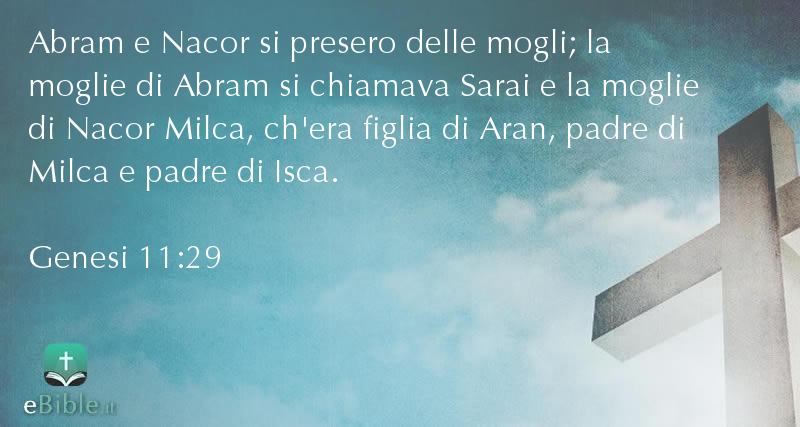 Bibbia Genesi capitolo 11 versetto 29