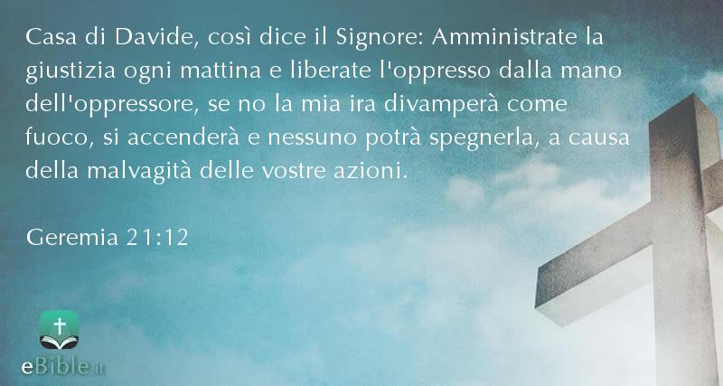 Bibbia Geremia capitolo 21 versetto 12