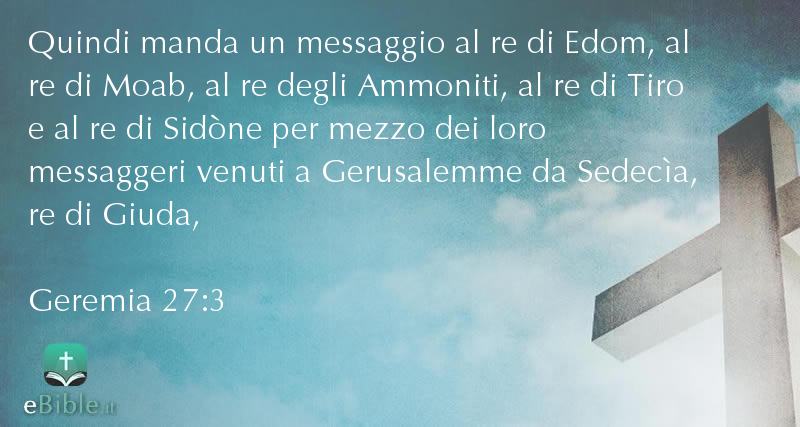 Bibbia Geremia capitolo 27 versetto 3