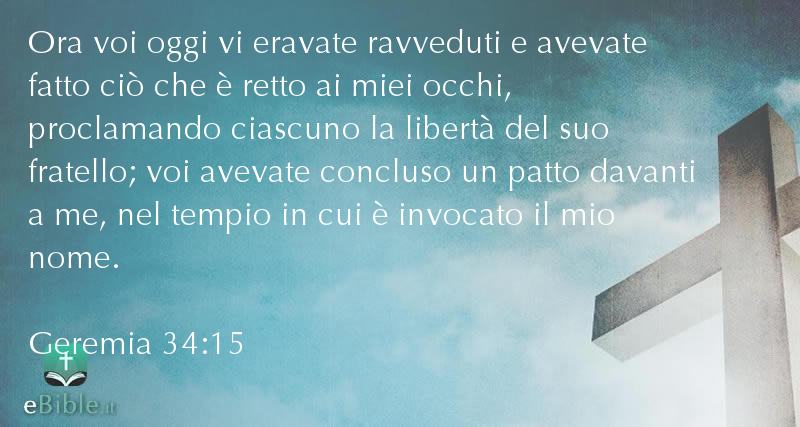 Bibbia Geremia capitolo 34 versetto 15