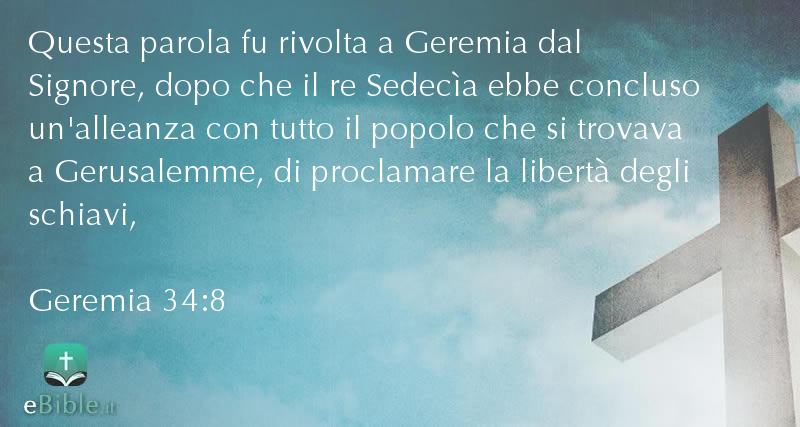 Bibbia Geremia capitolo 34 versetto 8
