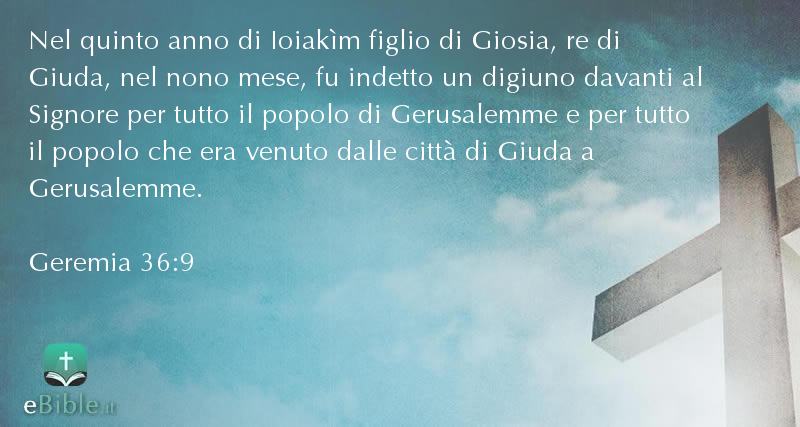 Bibbia Geremia capitolo 36 versetto 9