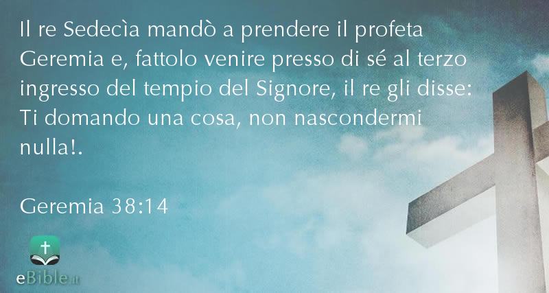 Bibbia Geremia capitolo 38 versetto 14