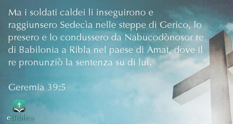 Bibbia Geremia capitolo 39 versetto 5
