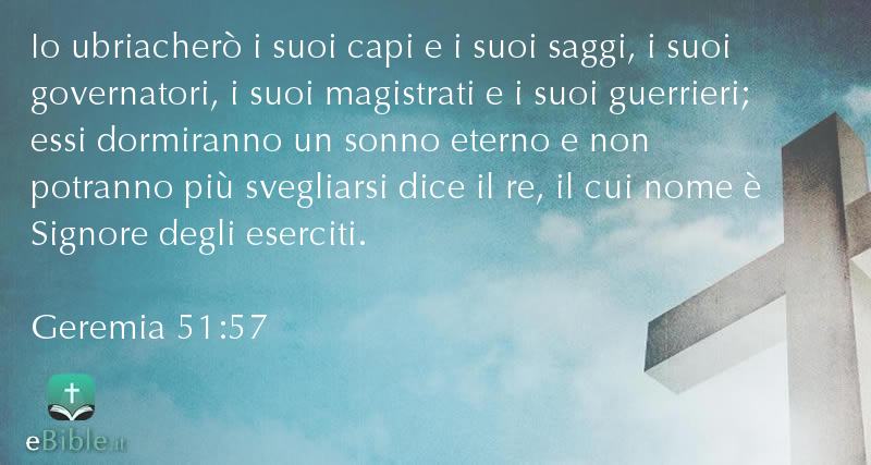 Bibbia Geremia capitolo 51 versetto 57