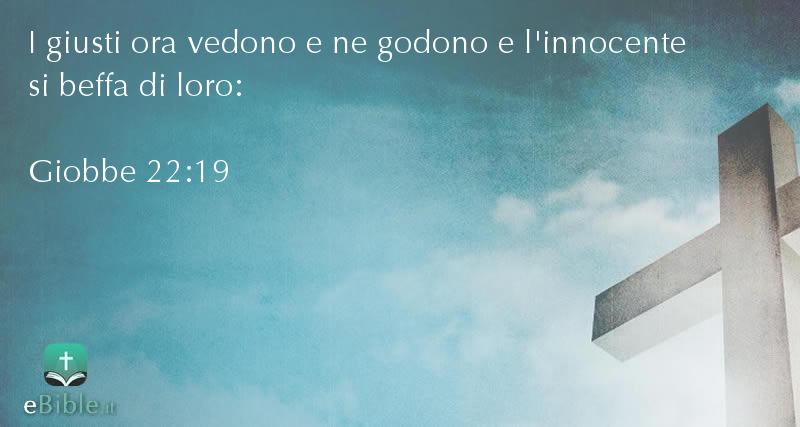 Bibbia Giobbe capitolo 22 versetto 19