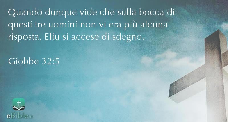 Bibbia Giobbe capitolo 32 versetto 5