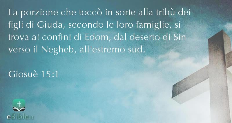 Bibbia Giosuè capitolo 15 versetto 1