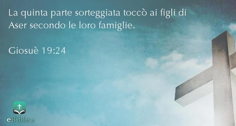 Bibbia Giosuè capitolo 19 versetto 24