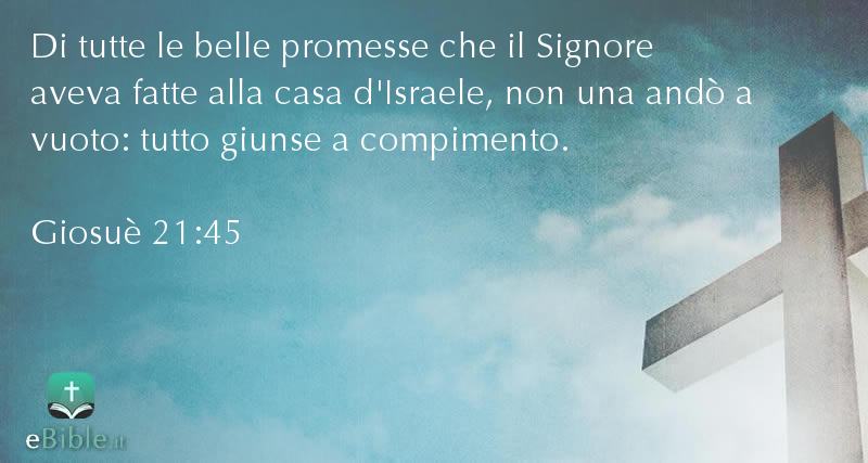 Bibbia Giosuè capitolo 21 versetto 45