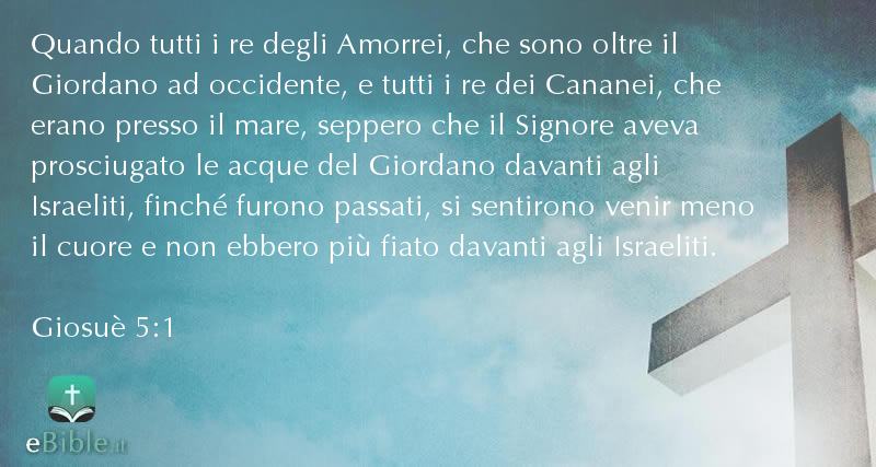 Bibbia Giosuè capitolo 5 versetto 1