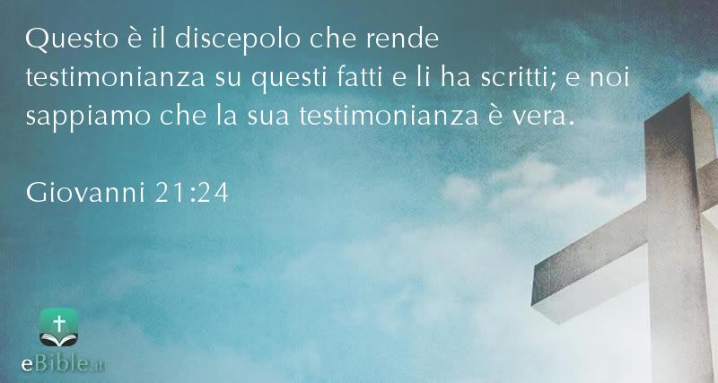 Bibbia Giovanni capitolo 21 versetto 24