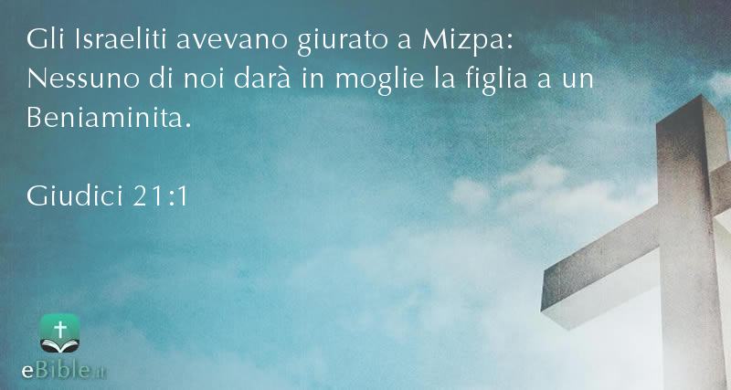 Bibbia Giudici capitolo 21 versetto 1