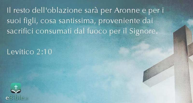 Bibbia Levitico capitolo 2 versetto 10
