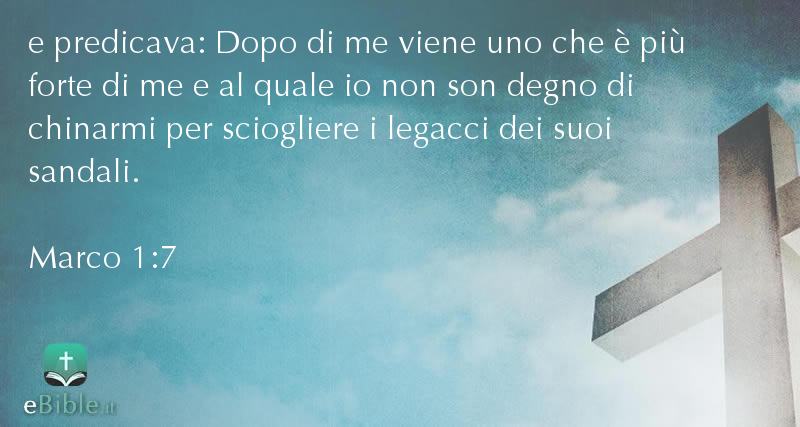 Bibbia Marco capitolo 1 versetto 7