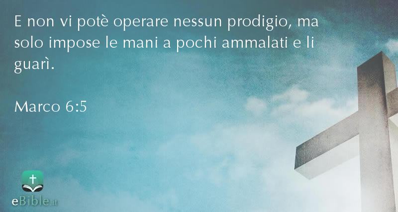Bibbia Marco capitolo 6 versetto 5
