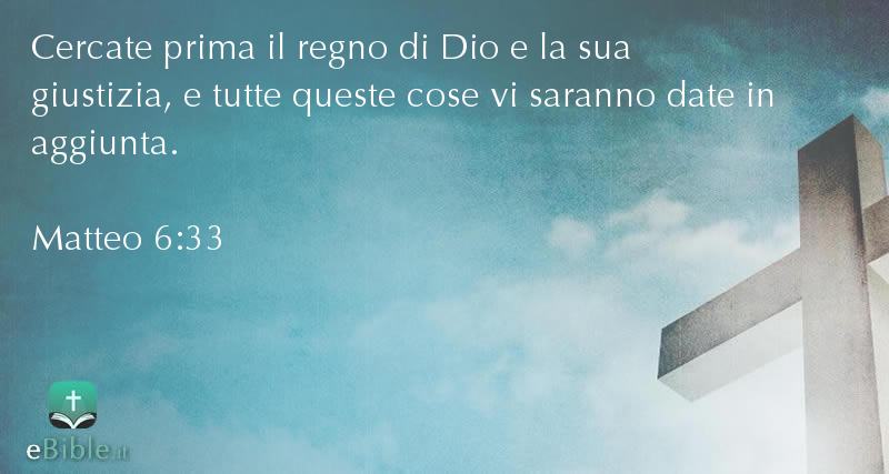Bibbia Matteo capitolo 6 versetto 33