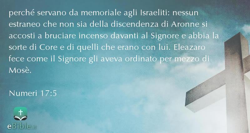 Bibbia Numeri capitolo 17 versetto 5