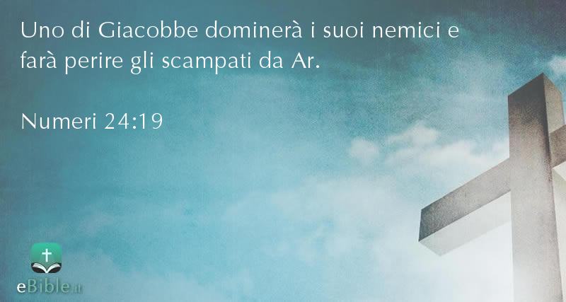 Bibbia Numeri capitolo 24 versetto 19