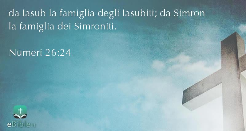 Bibbia Numeri capitolo 26 versetto 24