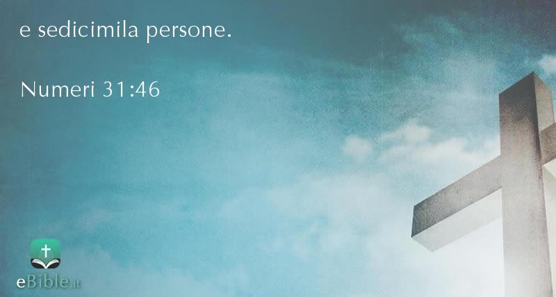 Bibbia Numeri capitolo 31 versetto 46