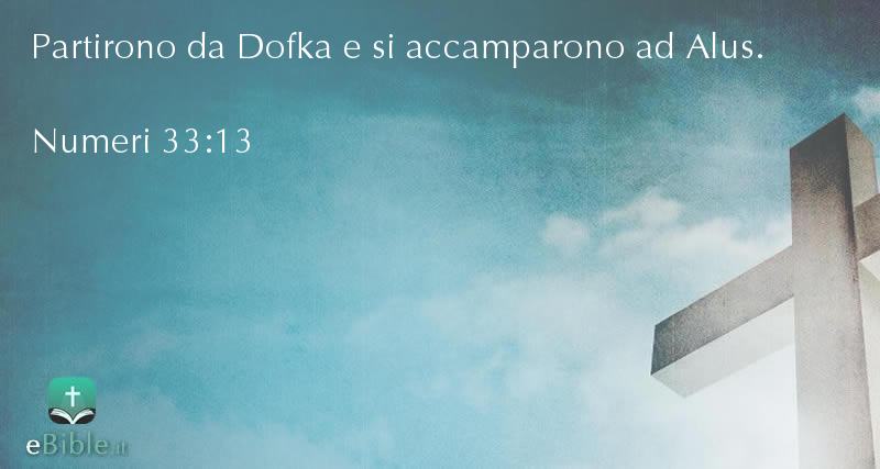 Bibbia Numeri capitolo 33 versetto 13