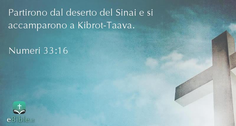 Bibbia Numeri capitolo 33 versetto 16