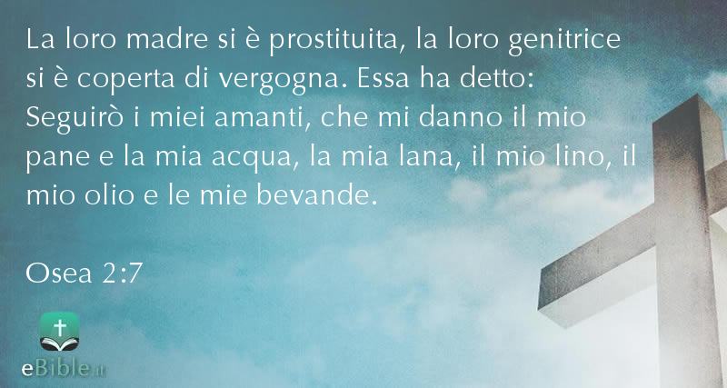 Bibbia Osea capitolo 2 versetto 7
