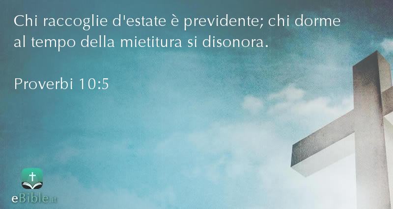 Bibbia Proverbi capitolo 10 versetto 5