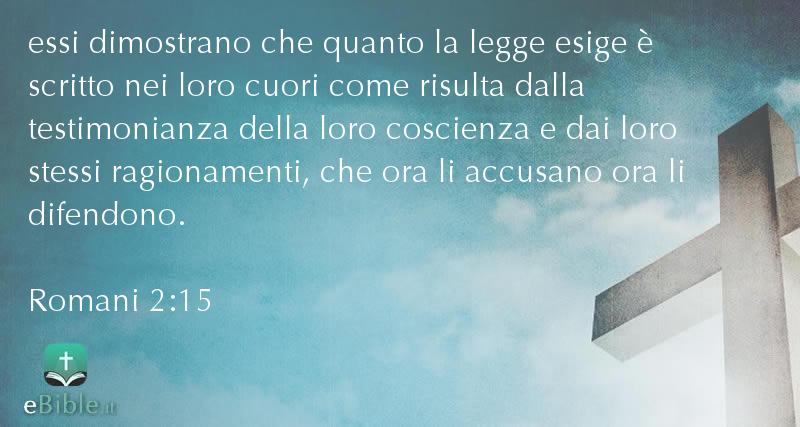 Bibbia Romani capitolo 2 versetto 15