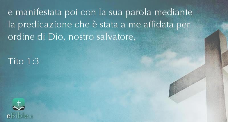 Bibbia Tito capitolo 1 versetto 3